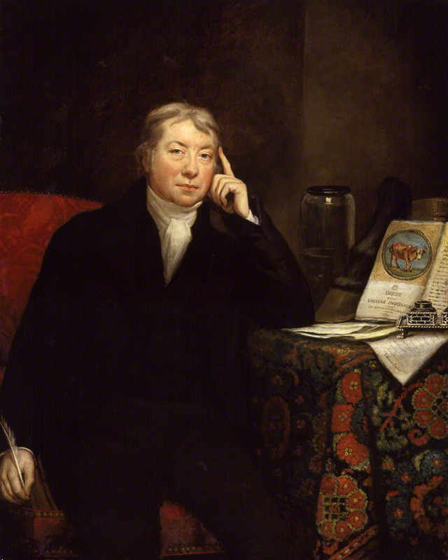 Retrato al óleo de un hombre de mediana edad con chaqueta oscura y pañuelo blanco al cuello, sentado junto a una mesa, con la cabeza apoyada en la mano