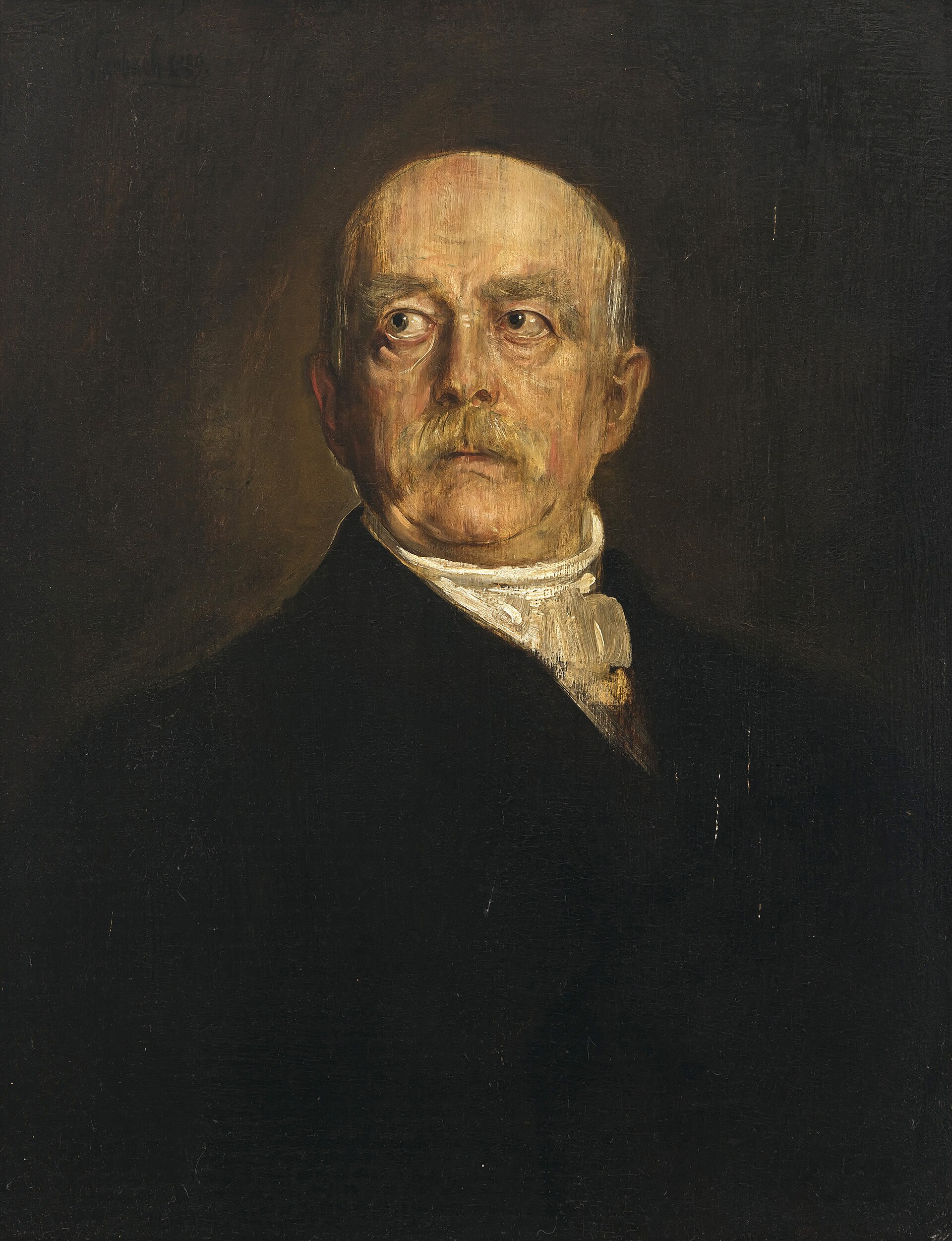 Retrato de Otto von Bismarck pintado por Franz von Lenbach en 1889