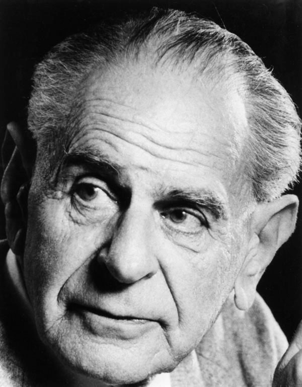 Retrato fotográfico de Karl Popper