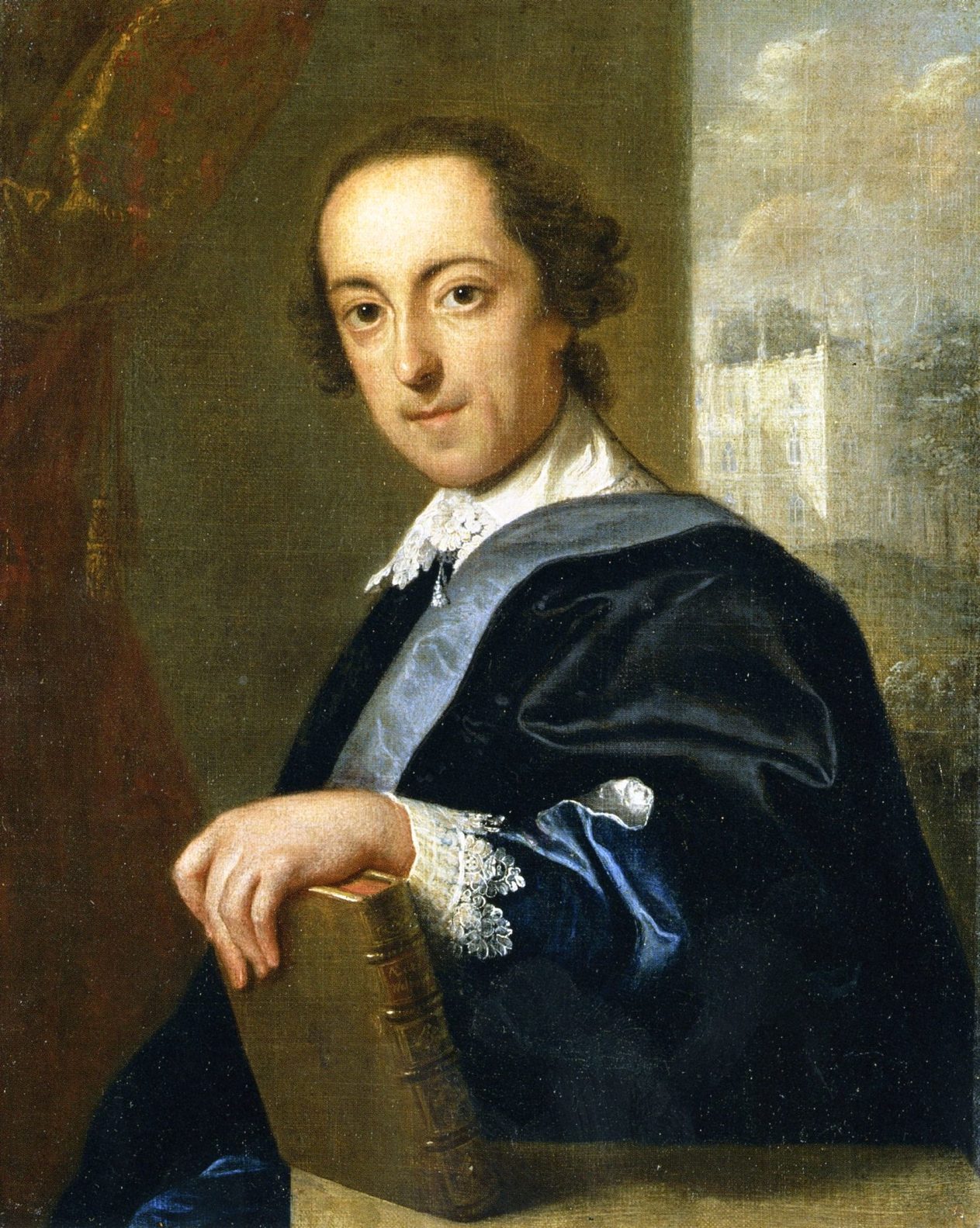 Retrato al óleo de Horace Walpole por John Giles Eccardt