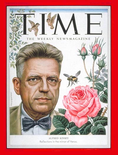 Portada de la revista TIME de 1953 con el retrato pintado de un hombre junto a una rosa y una abeja