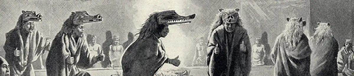 La danza Walas'axa de los kwakiutl, para la monografía de Franz Boas — Los clásicos de la etnografía