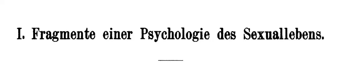 Psychopathia sexualis, 14.ª edición — Sexualidades: cómo se clasifica el deseo