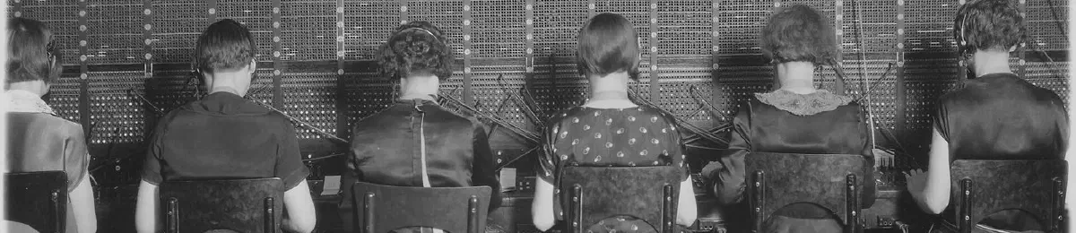 Operadoras de la Chesapeake and Potomac Telephone Company — La sociedad digital, pieza a pieza