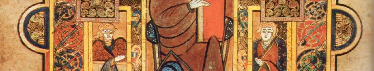 KellsFol032vChristEnthroned — Religión
